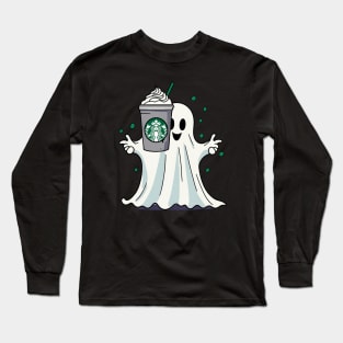 Happy Ghost - Starbucks Long Sleeve T-Shirt